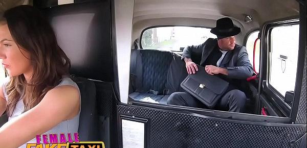  Female Fake Taxi Heist makes sexy driver horny for a good fucking in cab